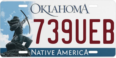 OK license plate 739UEB