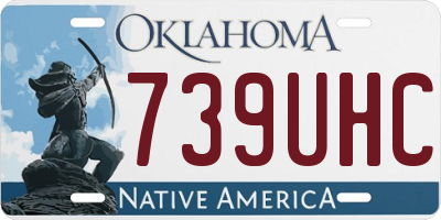 OK license plate 739UHC