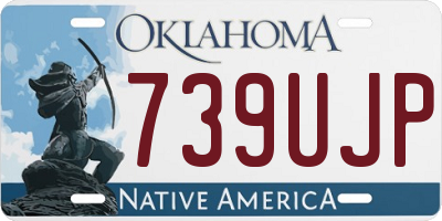 OK license plate 739UJP