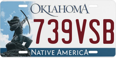 OK license plate 739VSB