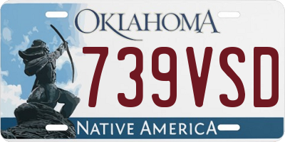 OK license plate 739VSD