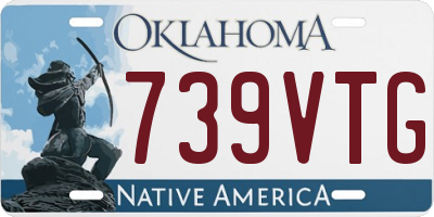 OK license plate 739VTG