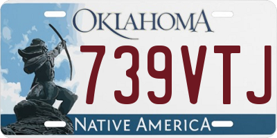 OK license plate 739VTJ