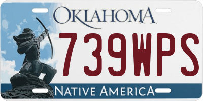 OK license plate 739WPS