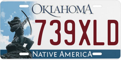 OK license plate 739XLD