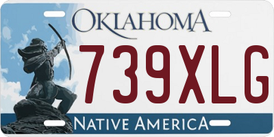 OK license plate 739XLG
