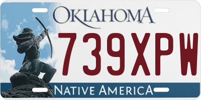 OK license plate 739XPW