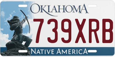 OK license plate 739XRB
