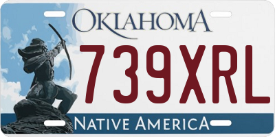 OK license plate 739XRL