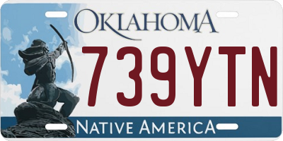 OK license plate 739YTN