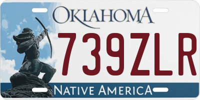OK license plate 739ZLR