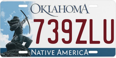 OK license plate 739ZLU