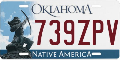 OK license plate 739ZPV