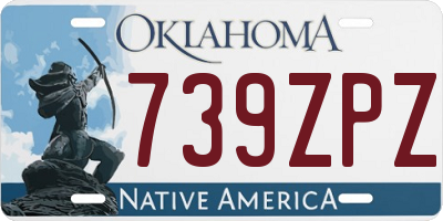 OK license plate 739ZPZ