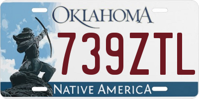 OK license plate 739ZTL