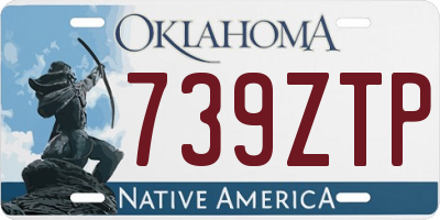 OK license plate 739ZTP