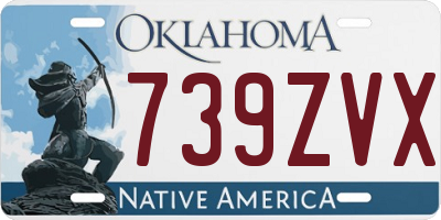 OK license plate 739ZVX