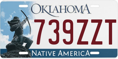 OK license plate 739ZZT