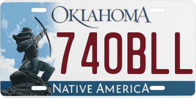 OK license plate 740BLL