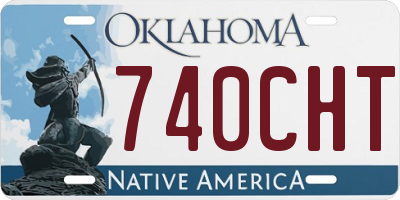 OK license plate 740CHT