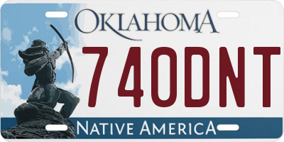 OK license plate 740DNT