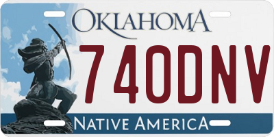OK license plate 740DNV