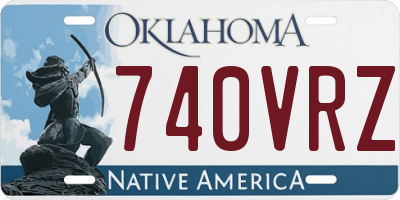 OK license plate 740VRZ