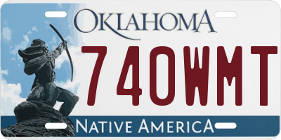OK license plate 740WMT