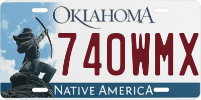 OK license plate 740WMX