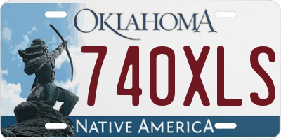 OK license plate 740XLS