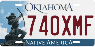 OK license plate 740XMF