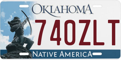 OK license plate 740ZLT