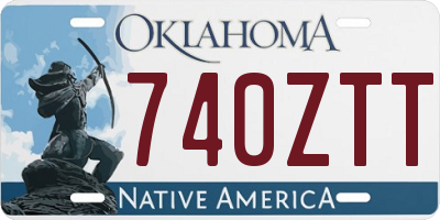 OK license plate 740ZTT