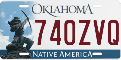 OK license plate 740ZVQ