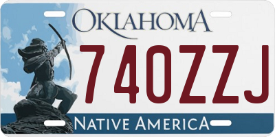 OK license plate 740ZZJ