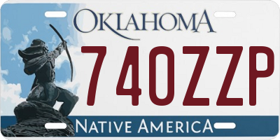 OK license plate 740ZZP