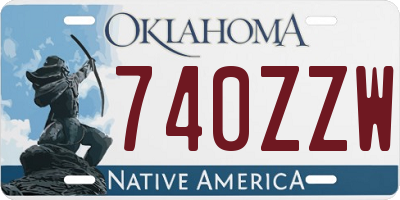 OK license plate 740ZZW