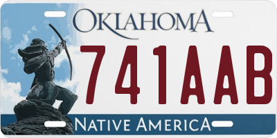 OK license plate 741AAB