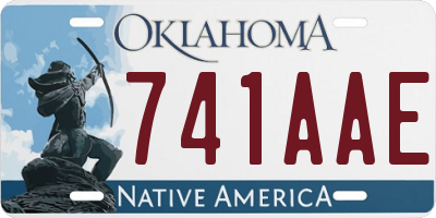 OK license plate 741AAE