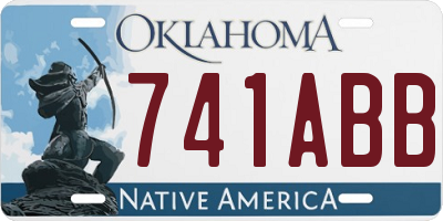 OK license plate 741ABB