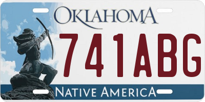 OK license plate 741ABG