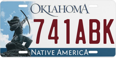 OK license plate 741ABK