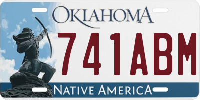 OK license plate 741ABM
