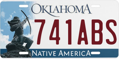 OK license plate 741ABS