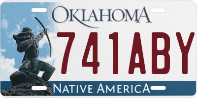 OK license plate 741ABY