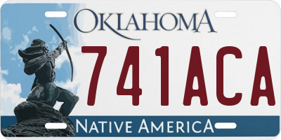 OK license plate 741ACA