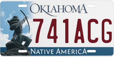 OK license plate 741ACG