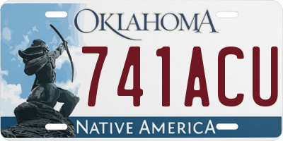 OK license plate 741ACU