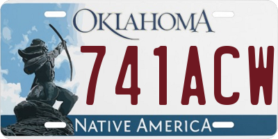OK license plate 741ACW