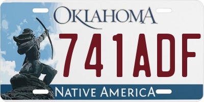 OK license plate 741ADF